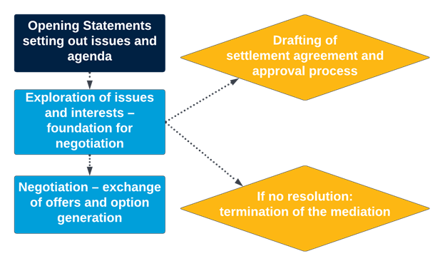 Conduct of the Mediation Chart